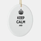 Behalten Sie Ruhe und…, Ihren eigenen Text hier zu Keramikornament (Rechts)