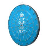 Behalten Sie Ruhe und Ihren Text auf Dartscheibe (Vorderseite rechts)
