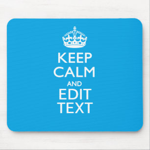 Behalten Sie Ruhe und Ihren Text auf Mousepad