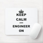 BEHALTEN SIE RUHE UND INGENIEUR AN MOUSEPAD (Mit Mouse)