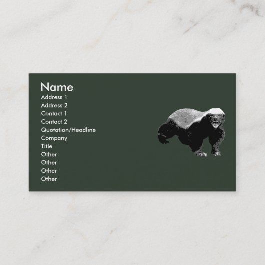 Behalten Sie Ruhe und interessieren Sie sich nicht Visitenkarte (Vorderseite)