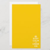 Behalten Sie Ruhe und jubeln Sie an zu Briefpapier (Vorne/Hinten)
