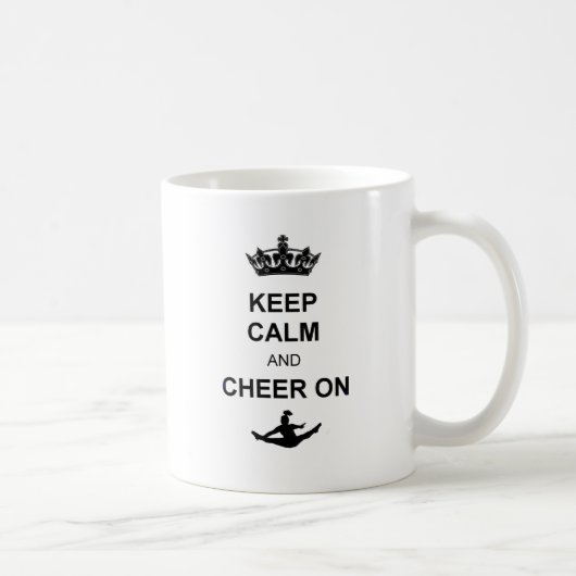 Behalten Sie Ruhe und jubeln Sie an zu Kaffeetasse (Rechts)