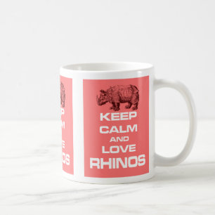 Behalten Sie Ruhe-und Kaffeetasse