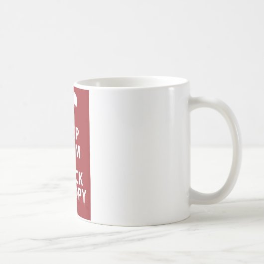 BEHALTEN SIE RUHE-UND KARO-ÜBERDACHUNG KAFFEETASSE (Rechts)
