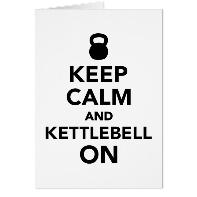 Behalten Sie Ruhe und Kettlebell an (Vorne)