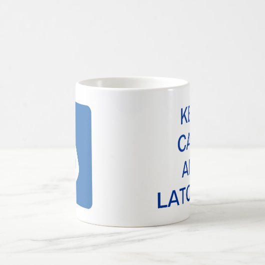 Behalten Sie Ruhe und Klinke auf Tasse (Mittel)