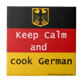 Behalten Sie Ruhe und kochen Sie deutsche Fliese (Vorderseite)