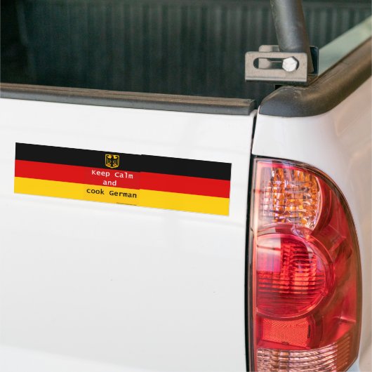 Behalten Sie Ruhe und kochen Sie deutschen Autoaufkleber (Auf Lkw)