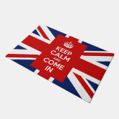 Behalten Sie Ruhe und kommen Sie mit BRITISCHEM Fußmatte (Schrägansicht)