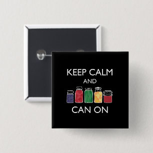 Behalten Sie Ruhe und können Sie auf Pinback Knop Button