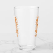 Behalten Sie Ruhe und lächeln Sie an Glas (Links)