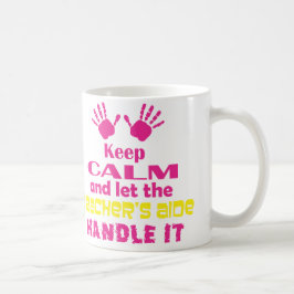 Behalten Sie Ruhe und lassen Sie den Berater des Kaffeetasse