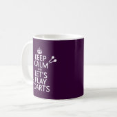 Behalten Sie Ruhe und lassen Sie uns Pfeile Kaffeetasse (Vorderseite Links)