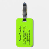 Behalten Sie Ruhe und leben Sie Aloha Gepäck-Umbau Gepäckanhänger (Rückseite vertikal)