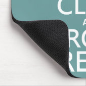 Behalten Sie Ruhe und lesen Sie Korrektur Mousepad (Ecke)