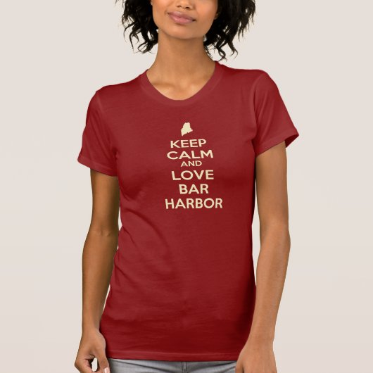 Behalten Sie Ruhe-und Liebe-Bar-Hafen T-Shirt (Vorderseite)