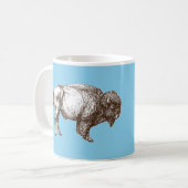 Behalten Sie Ruhe-und Liebe-Büffelblau Tasse (Vorderseite Links)