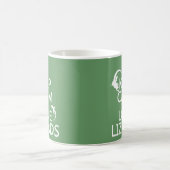 Behalten Sie Ruhe-und Liebe-Eidechsen - alle Kaffeetasse (Mittel)