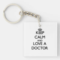 Behalten Sie Ruhe und Liebe ein Doktor