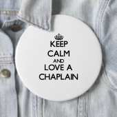 Behalten Sie Ruhe und Liebe ein Geistliches Button (Beispiel)