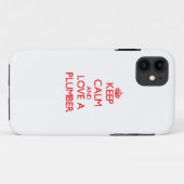 Behalten Sie Ruhe und Liebe ein Klempner Case-Mate iPhone Hülle (Rückseite (Horizontal))