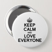 BEHALTEN Sie RUHE UND LIEBE EVERYONE.png Button (Vorne & Hinten)