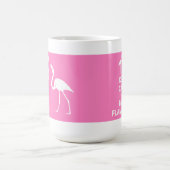 Behalten Sie Ruhe-und Liebe-Flamingo-Tasse Kaffeetasse (Mittel)