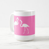 Behalten Sie Ruhe-und Liebe-Flamingo-Tasse Kaffeetasse (Vorderseite Links)