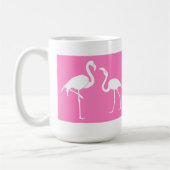 Behalten Sie Ruhe-und Liebe-Flamingo-Tasse Kaffeetasse (Links)