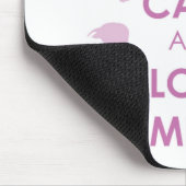 Behalten Sie Ruhe-und Liebe-Flamingos Mousepad (Ecke)