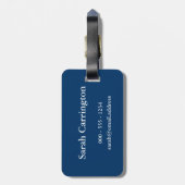 Behalten Sie Ruhe-und Liebe-Haifische Gepäckanhänger (Rückseite vertikal)