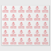 Behalten Sie Ruhe und Liebe Ihr Leichenbestatter Geschenkpapier (Flach)