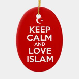 Behalten Sie Ruhe und Liebe-Islam Keramik Ornament