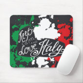 Behalten Sie Ruhe und Liebe Italien Mousepad (Mit Mouse)