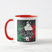 Behalten Sie Ruhe und Liebe Italien Tasse (Links)