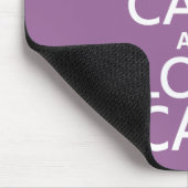 Behalten Sie Ruhe-und Liebe-Katzen Mousepad (Ecke)