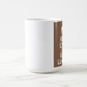 Behalten Sie Ruhe-und Liebe-Lama-Tasse Kaffeetasse (Mittel)