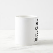 Behalten Sie Ruhe und Liebe Luther Kaffeetasse (Mittel)