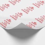 Behalten Sie Ruhe und Liebe Messer Geschenkpapier (Ecke)