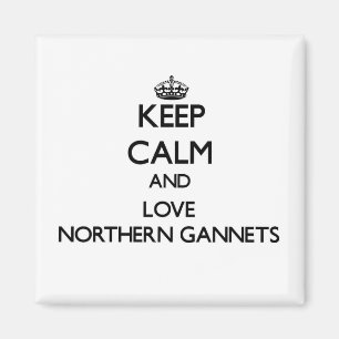 Behalten Sie Ruhe und Liebe NordGannets Magnet