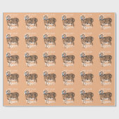 Behalten Sie Ruhe-und Liebe-Tiger Geschenkpapier (Flach)
