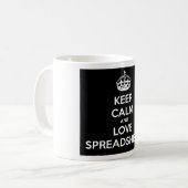 BEHALTEN SIE RUHE-UND LIEBE-VERTEILUNGSBÖGEN KAFFEETASSE (Vorderseite Links)