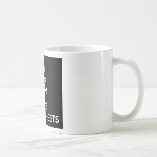 BEHALTEN SIE RUHE-UND LIEBE-VERTEILUNGSBÖGEN KAFFEETASSE (Rechts)