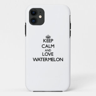 Behalten Sie Ruhe und Liebe Wassermelone Case-Mate iPhone Hülle