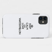 Behalten Sie Ruhe und Liebe Wassermelone Case-Mate iPhone Hülle (Rückseite (Horizontal))