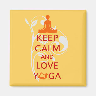 Behalten Sie Ruhe-und Liebe-Yoga - einzigartigen Magnet