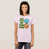 Behalten Sie Ruhe-und Lohn-Frieden T-Shirt (Vorne ganz)