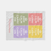 Behalten Sie Ruhe und machen Sie die Fleecedecke (Vorderseite (Horizontal))