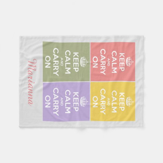 Behalten Sie Ruhe und machen Sie die Fleecedecke (Vorderseite (Horizontal))